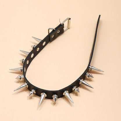Studded PU lær Choker YouAreCornyBye