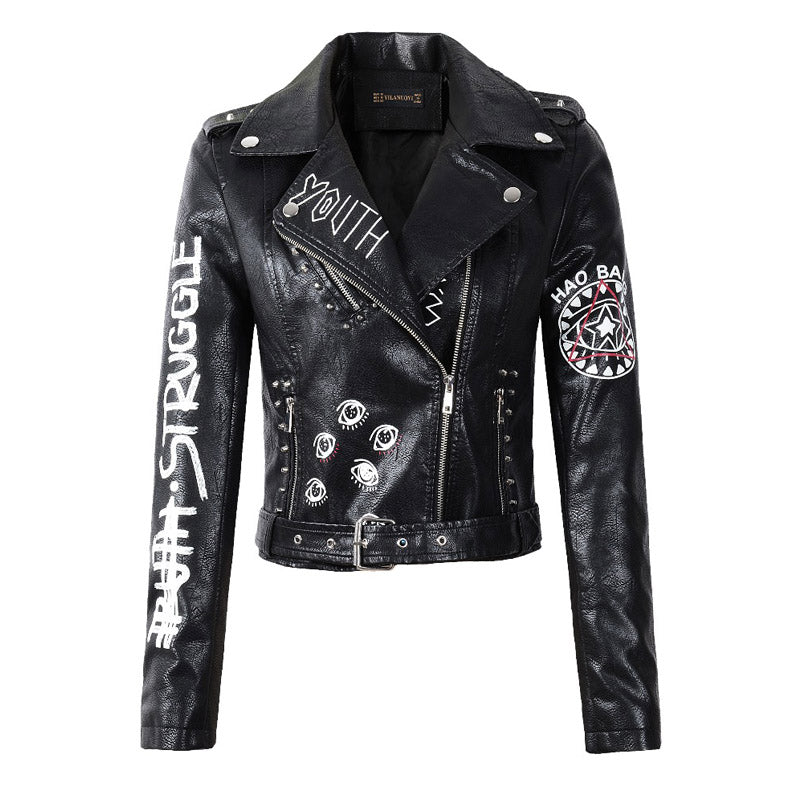 Eye - leather jacket YouAreCornyBye
