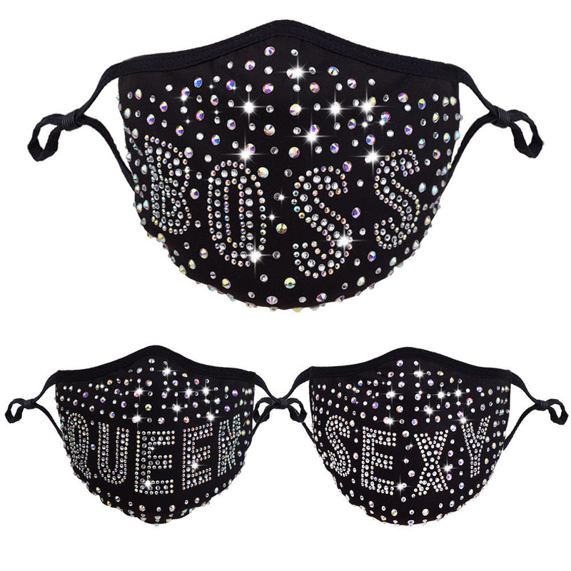 Rhinestone Maske
