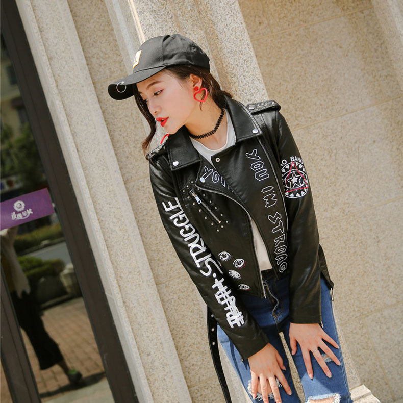 Eye - leather jacket YouAreCornyBye