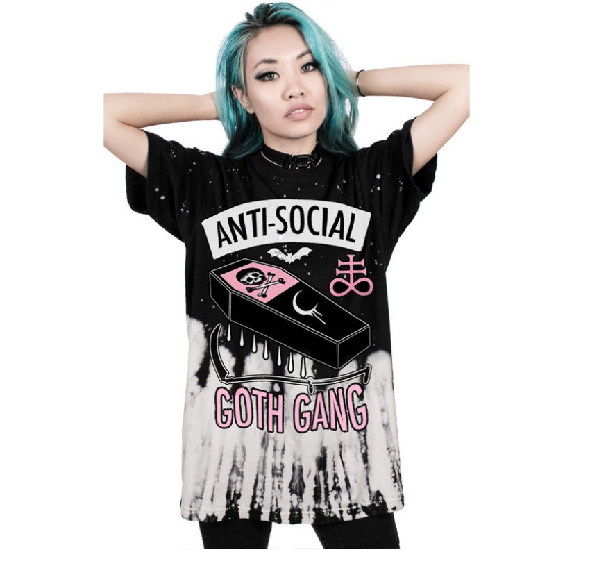 Oversize GOTH GANG T-shirt YouAreCornyBye