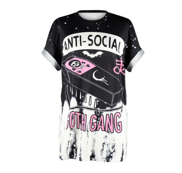 Oversize GOTH GANG T-shirt