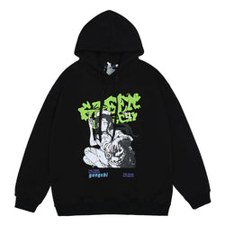 Kankoshi 看護師 Hoodie svart YouAreCornyBye