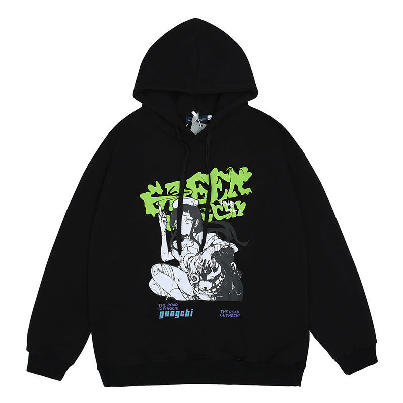 Kankoshi 看護師 Hoodie svart YouAreCornyBye