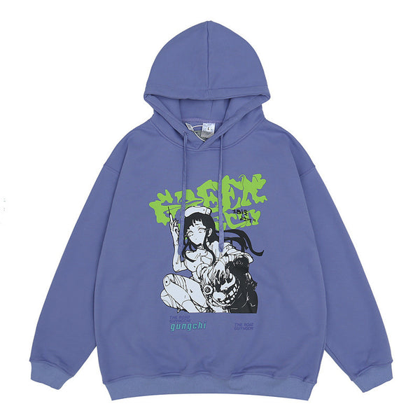 Harajuku Kankoshi 看護師 Hoodie blå