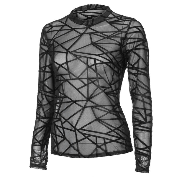 Amina Mesh Bluse