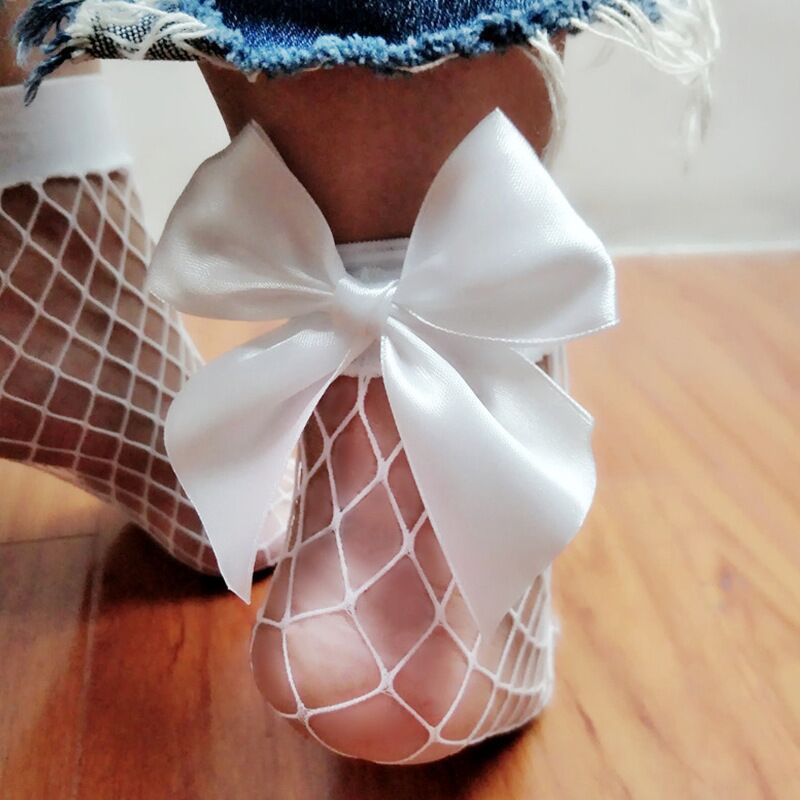 Lyona Blanche Fishnet Strømper