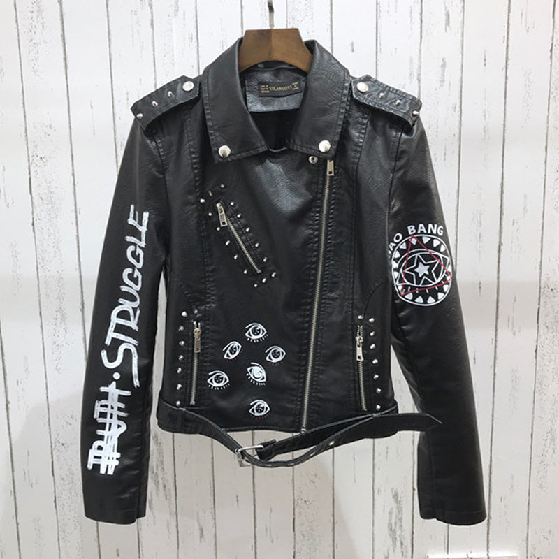 Eye - leather jacket YouAreCornyBye