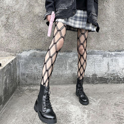 Willow Noir Fishnet Tights YouAreCornyBye