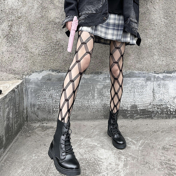 Willow Noir Fishnet Tights