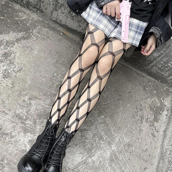Willow Noir Fishnet Tights