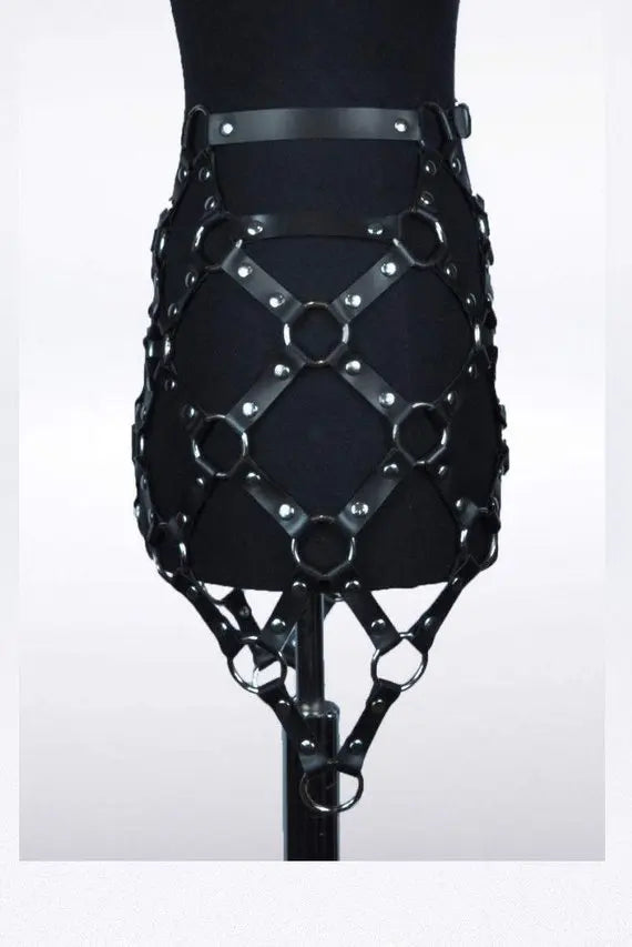 Minerva Leather Skirt