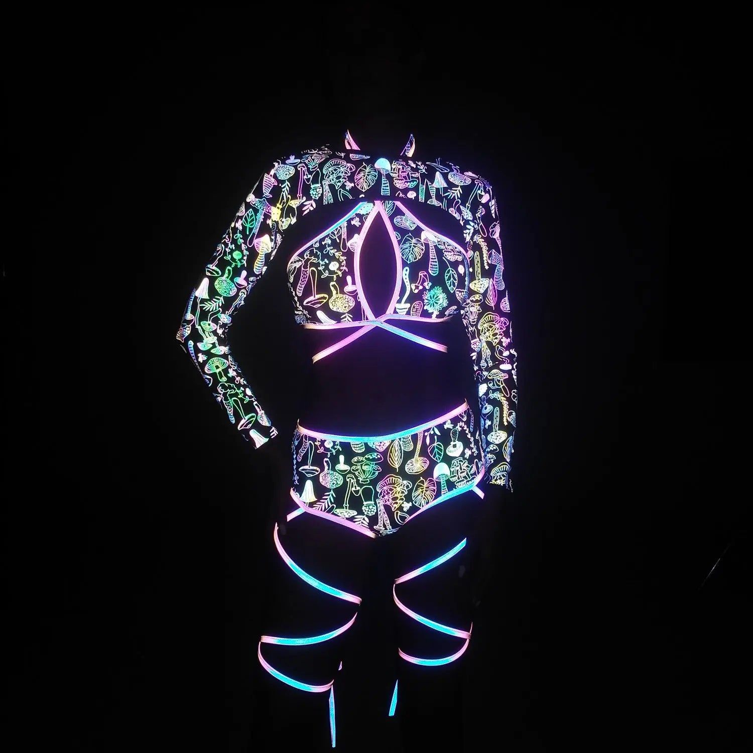 Reflekterende tre-dels sett Trippy YouAreCornyBye