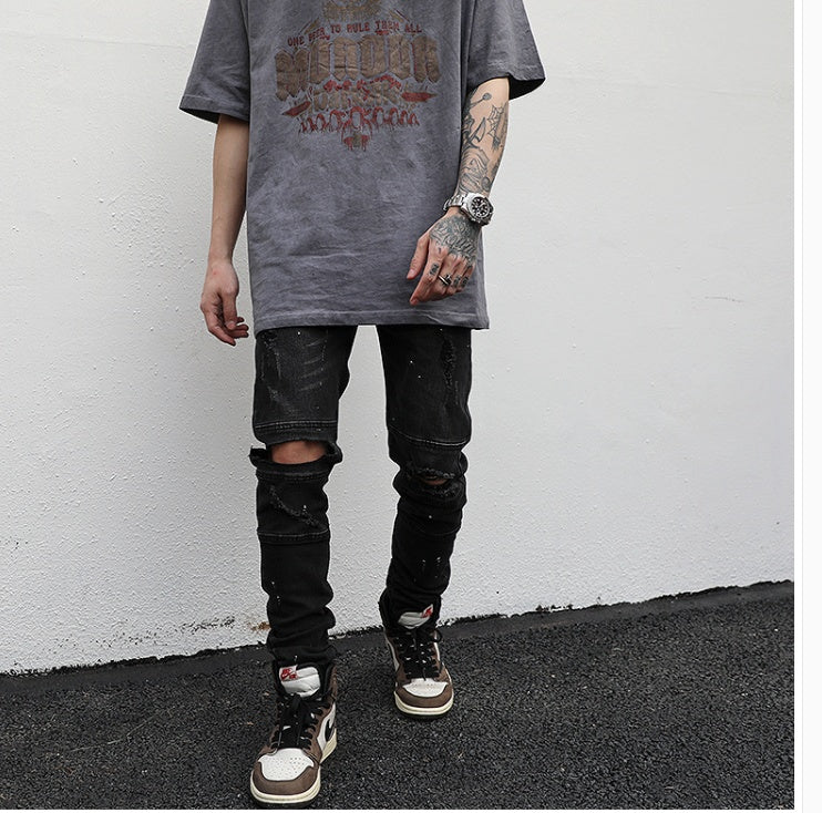Stretch Ripped Skinny Jeans YouAreCornyBye