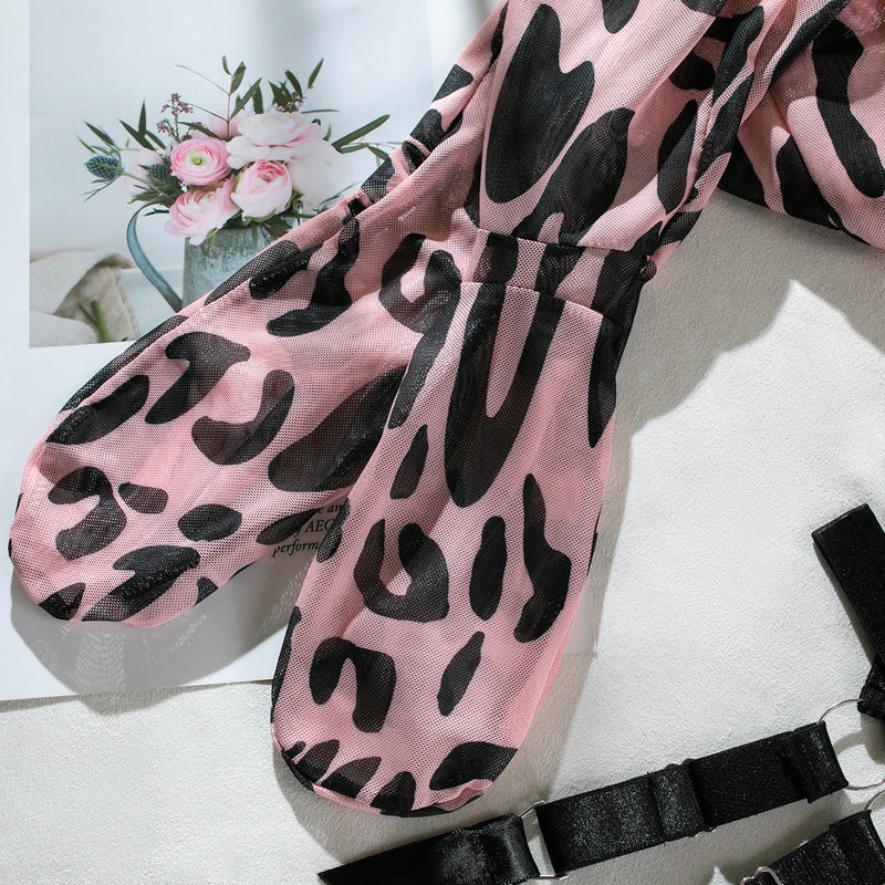 Angelina Rosé Leopard Sett