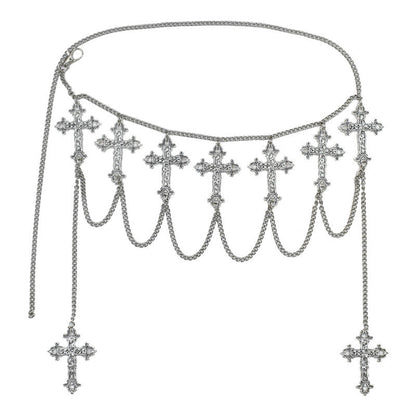 Gothic Cross Waist Chain YouAreCornyBye