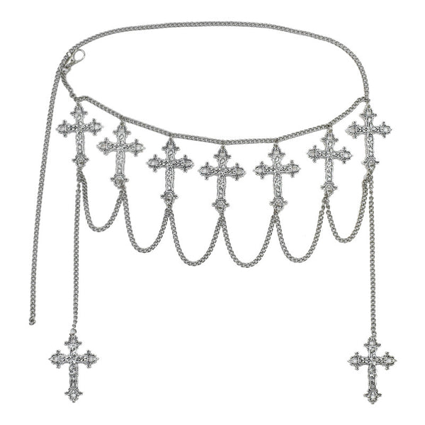 Gothic Cross Waist Chain