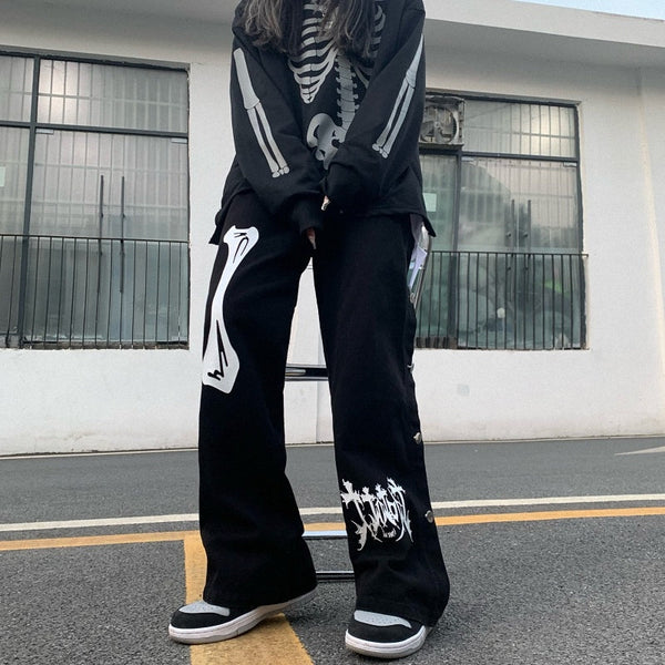 Loose fit Denim Bukser