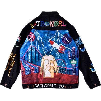 Wanderlust Denim Jacket YouAreCornyBye