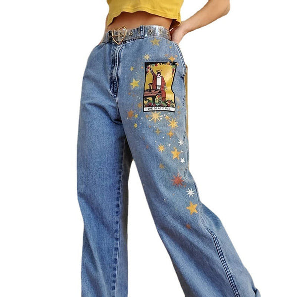 The Magician Tarot Card Jeans