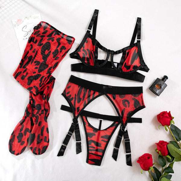 Angelina Rouge Leopard Sett