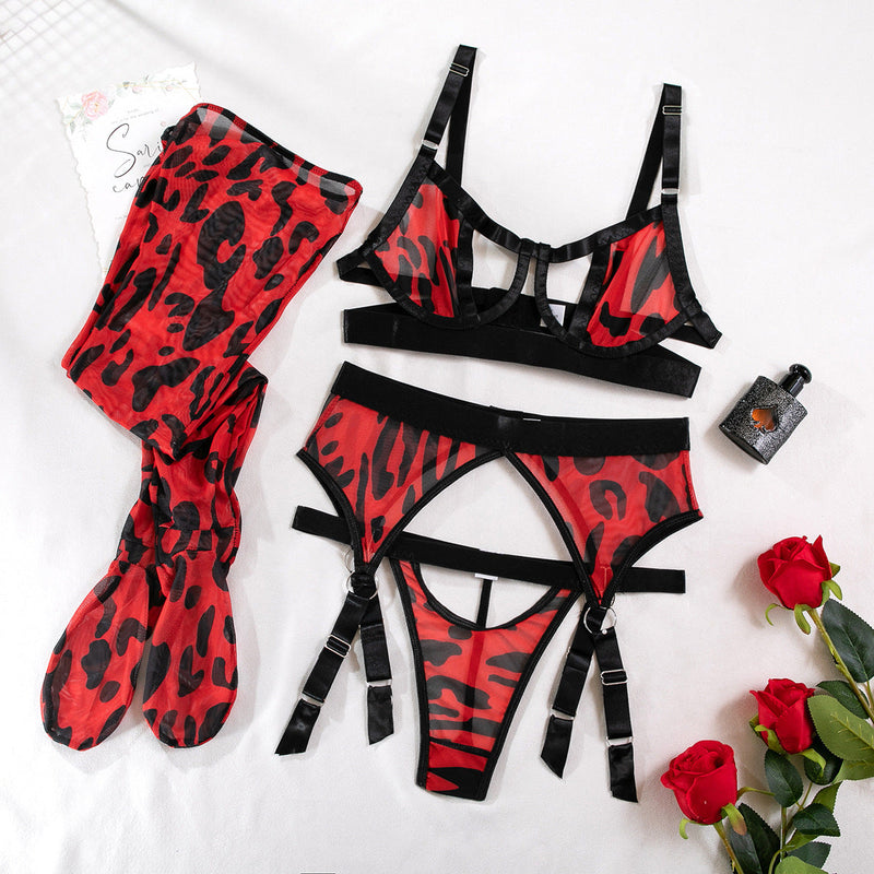 Angelina Rouge Leopard Sett