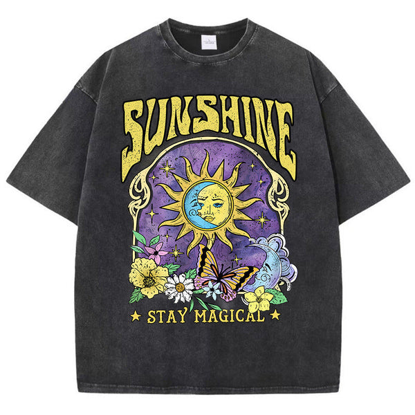 Sunshine T-shirt svart YouAreCornyBye