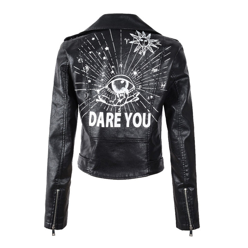 Eye - leather jacket YouAreCornyBye