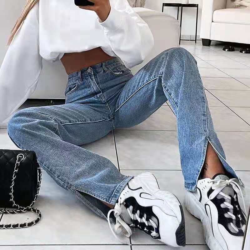 Simone Split Denim Bukser YouAreCornyBye