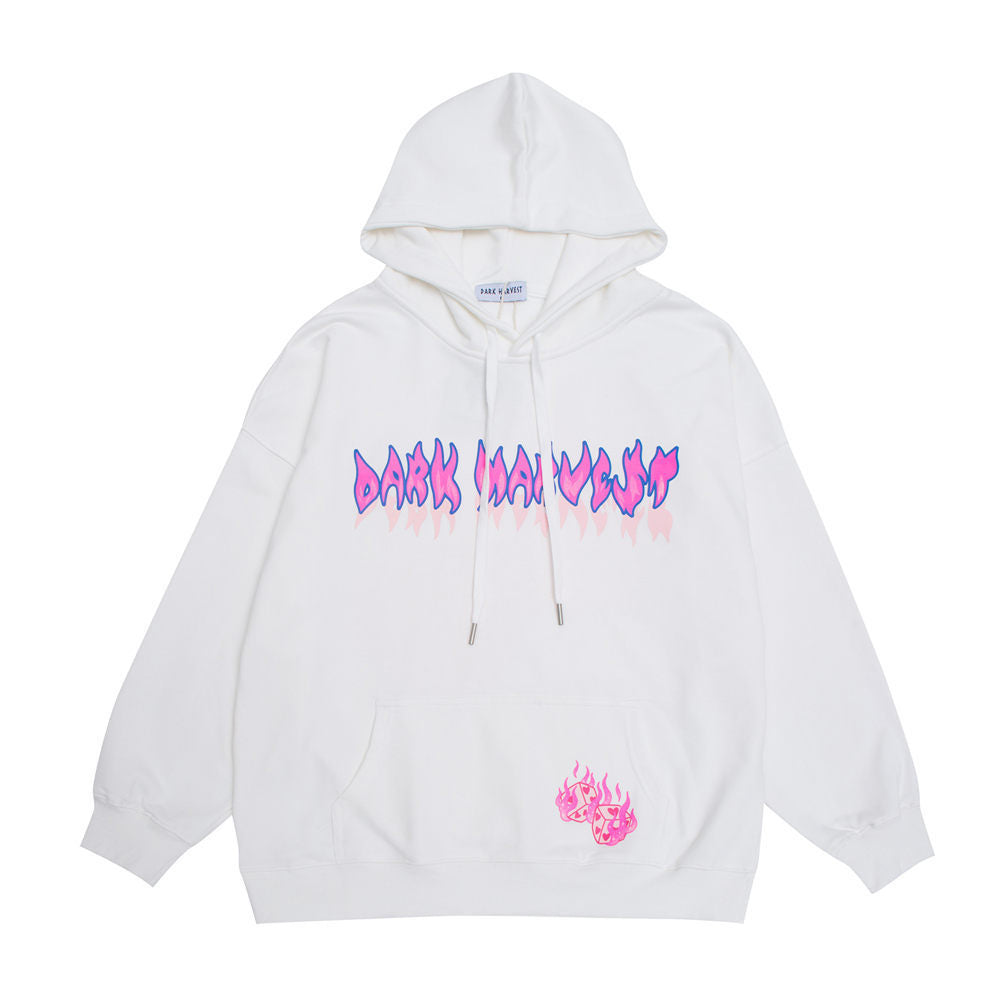 DARK HARVEST Hoodie Hvit YouAreCornyBye