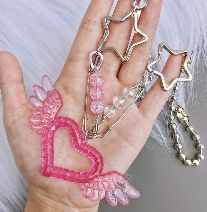 DreamySparkleLove Pin Necklace