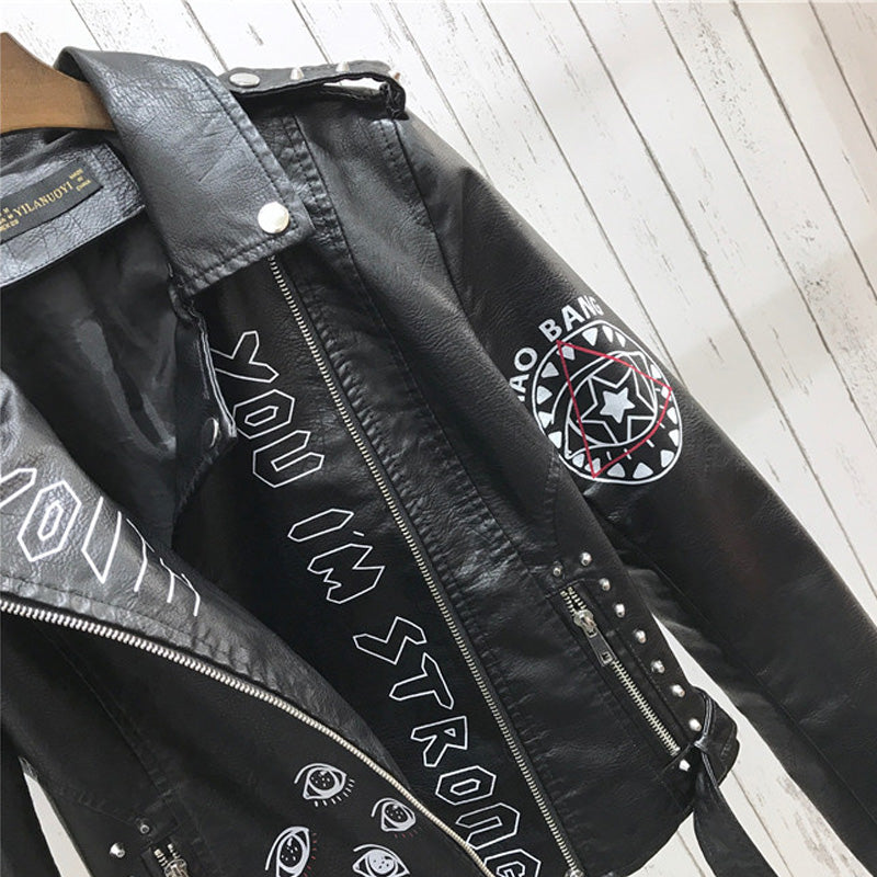 Eye - leather jacket YouAreCornyBye