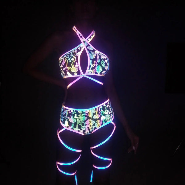 Reflekterende tre-dels sett Trippy