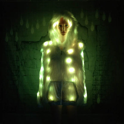 Holographic LEDlys Jakke YouAreCornyBye