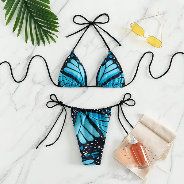 Sommerfugl Bikini Blå