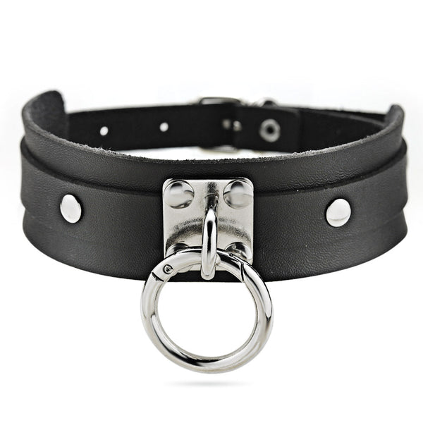 Ring PU lær Choker