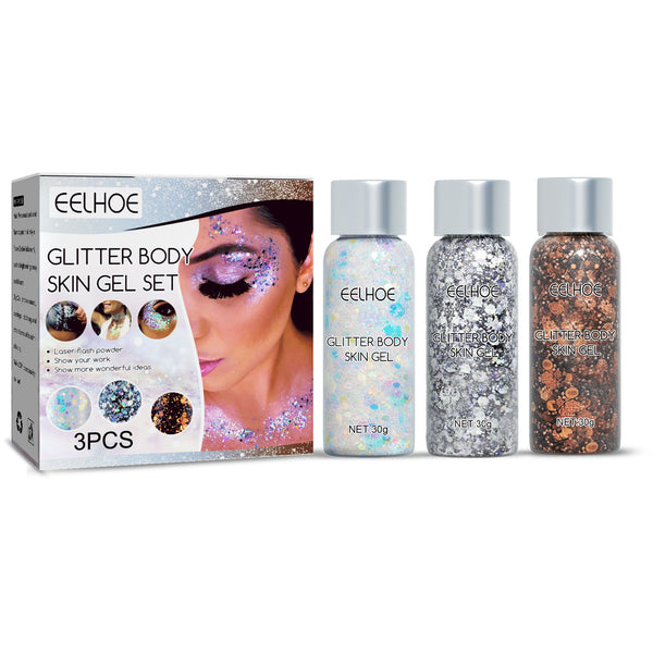 Body Glitter Gel Sett