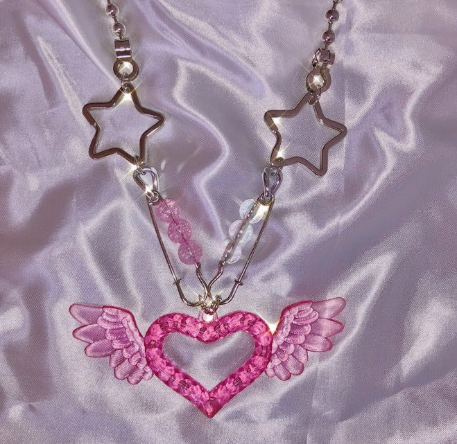 DreamySparkleLove Pin Necklace