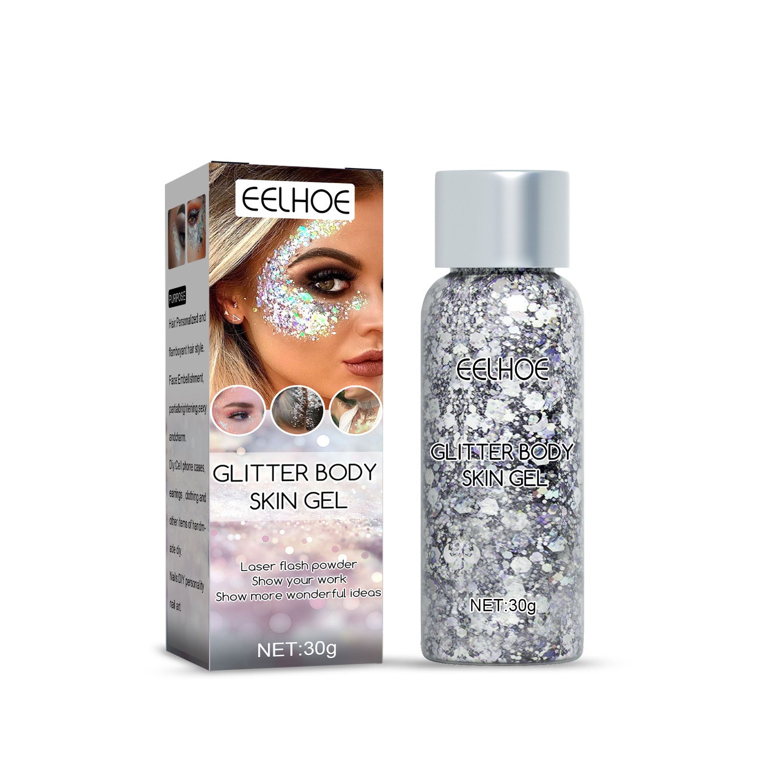 Body Glitter Gel Sett