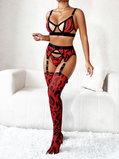 Angelina Rouge Leopard Sett