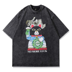 Washed No More Luck T-shirt YouAreCornyBye