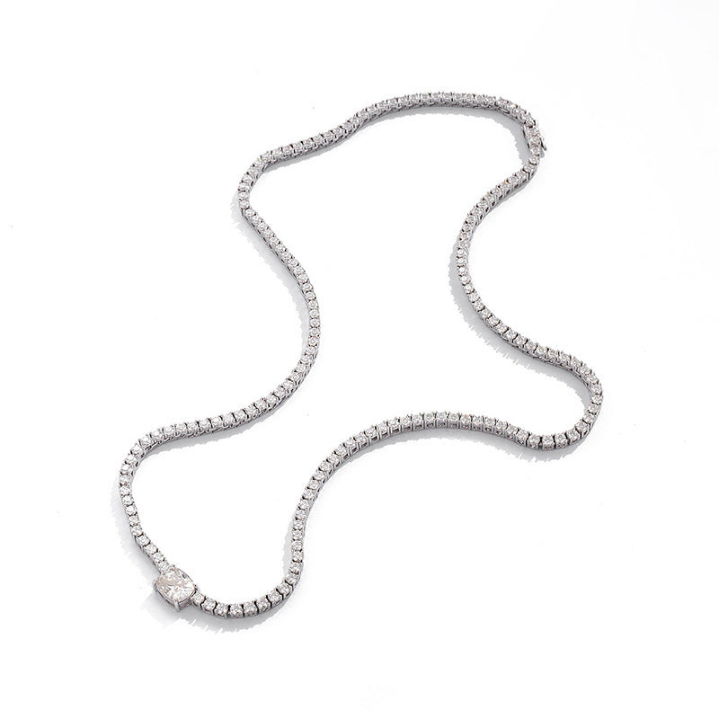 4 Karat Moissanite Diamant Halskjede i S925 Silver