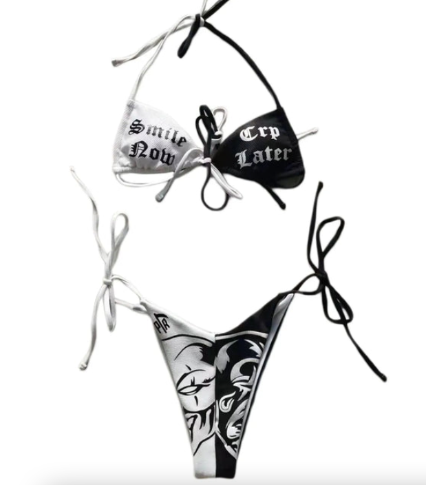 Smile Now Cry Later Bikini YouAreCornyBye
