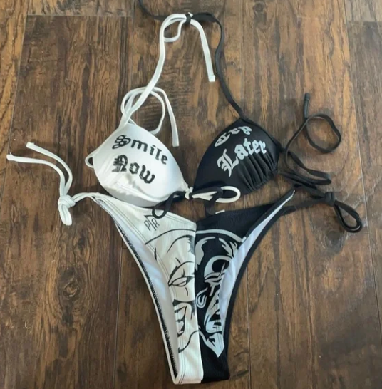 Smile Now Cry Later Bikini YouAreCornyBye