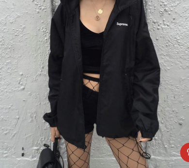 Fishnet store hull Strømpebukser