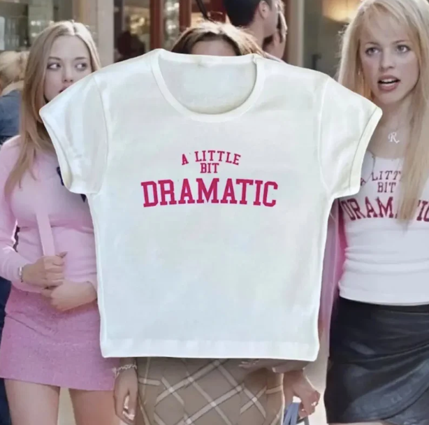 Regina George Dramatic T-shirt hvit YouAreCornyBye