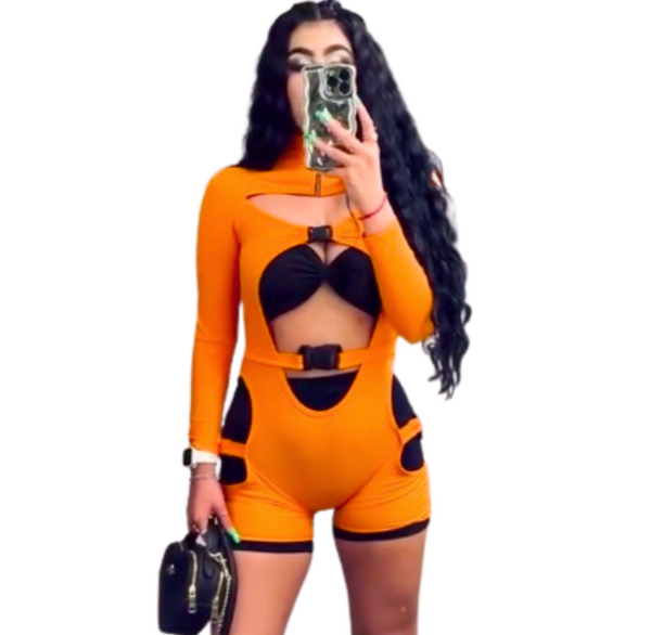 Astra Naranja Quasar Jumpsuit