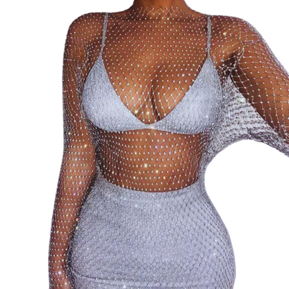 Nebula Nova Rhinestone Kjole YouAreCornyBye
