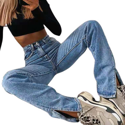 Simone Split Denim Bukser YouAreCornyBye