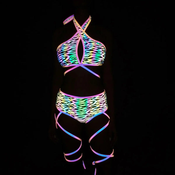 Reflekterende tre-dels sett Zebra